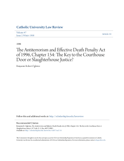 The Antiterrorism and Effective Death Penalty Act of 1996, Chapter