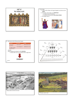 feudalism - North Salem Schools Teachers Module