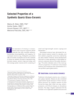 Synthetic Quartz-Glass Ceramics