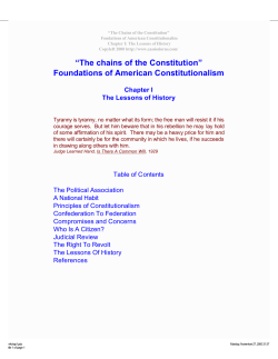 The Lessons of History