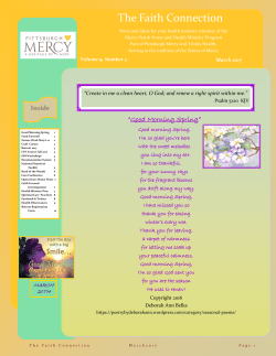 The Faith Connection - Pittsburgh Mercy Health System