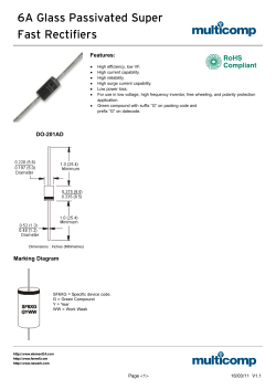 6A Glass Passivated Super Fast Rectifiers