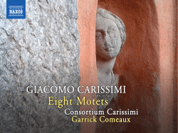 Eight motets Eight motets