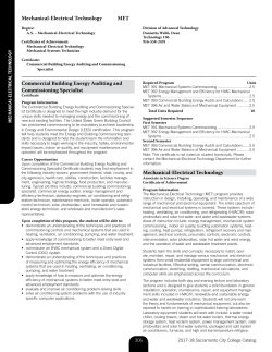 Mechanical-Electrical Technology MET