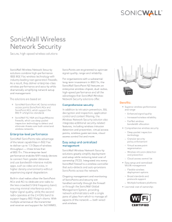 SonicWall Wireless Network Security