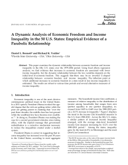 A Dynamic Analysis of Economic Freedom and Income Inequality in