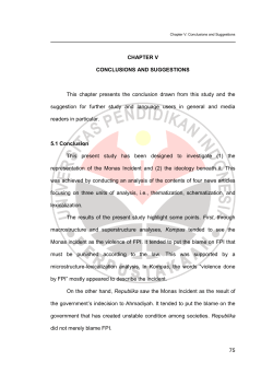 75 CHAPTER V CONCLUSIONS AND SUGGESTIONS This chapter