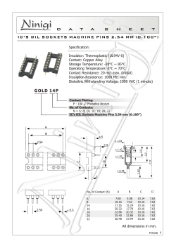 ic`s dil sockets machine pins 2.54 mm (0.100