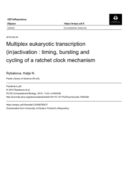 Multiplex eukaryotic transcription (in)activation