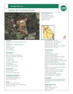 Jackson 85 Distribution Center - Jackson County Area Chamber of