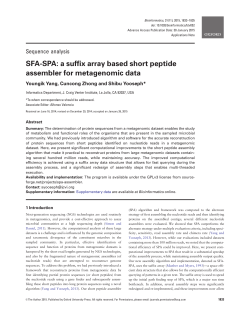SFA-SPA: a suffix array based short peptide