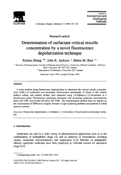 Determination of surfactant critical micelle concentration by a novel