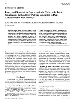 Paroxysmal nonreentrant supraventricular tachycardia due