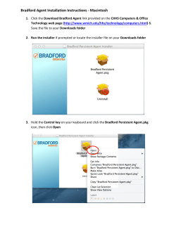 Bradford Agent Installation Instructions