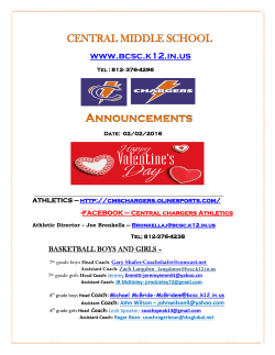 central middle school - Bartholomew Consolidated School Corporation
