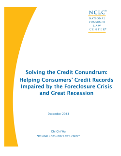 Solving the Credit Conundrum: Helping Consumers` Credit Records