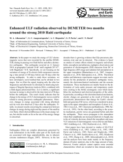 Enhanced ULF radiation observed by DEMETER two