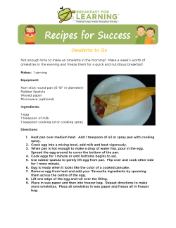 Omelette to Go - Breakfast for Learning