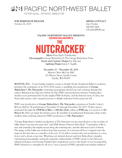 Pacific Northwest Ballet Presents George Balanchine`s The Nutcracker