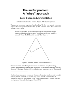 The surfer problem: A &ldquo;whys&rdquo; approach