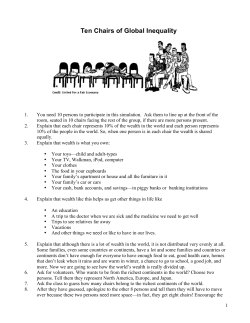 Ten Chairs of Global Inequality Game