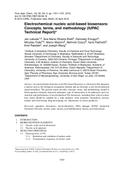 Electrochemical nucleic acid-based biosensors