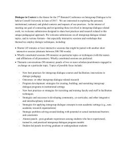 details here - Intergroup Dialogue Project