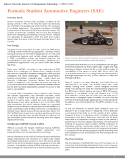 Formula Student Automotive Engineers (SAE)
