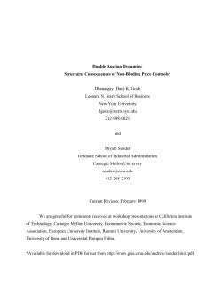 Double Auction Dynamics: Structural Consequences of Non