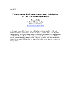 From reconstructing Europe to constructing globalization: the