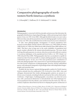 Chapter 15 Comparative phylogeography of north