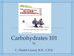 Carbohydrates 101