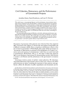 Civil Liberties, Democracy, and the Performance of Government