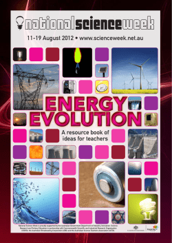 Energy_Evolution - Australian Science Teachers
