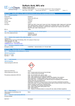 Sulfuric Acid, 96% w/w