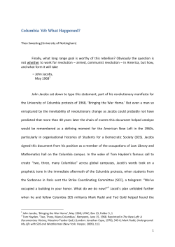 Columbia `68: What Happened? - John-F.-Kennedy