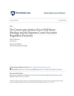 Do Conservative Justices Favor Wall Street: Ideology and the