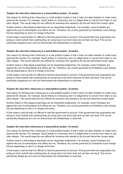 Sample answers - Association for Citizenship Teaching