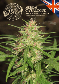 seeds catalogue - Green House Seed Company
