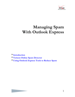 Managing Spam with Outlook Express