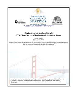 Environmental Justice for All - The Center for State and Local