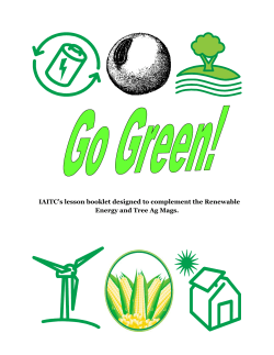 IAITC`s lesson booklet designed to complement the Renewable