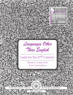 LOTE Latin Resource - Classical Association of Western New York