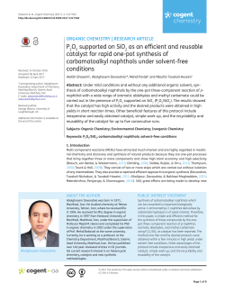 P2O5 supported on SiO2 as an efficient and reusable catalyst for