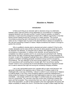 Absolute vs. Relative