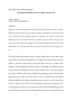 Jeppesen.Colonial Virginia servant laws