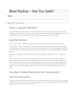 Blast Radius &ndash; Are You Safe? - Preserve Montgomery County VA