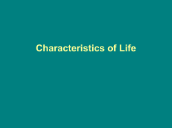 5 Characteristics of Life (CHRMD)