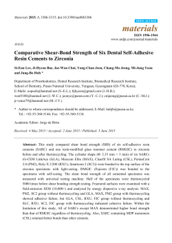 Comparative Shear-Bond Strength of Six Dental Self