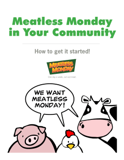 Meatless Monday in Your Community